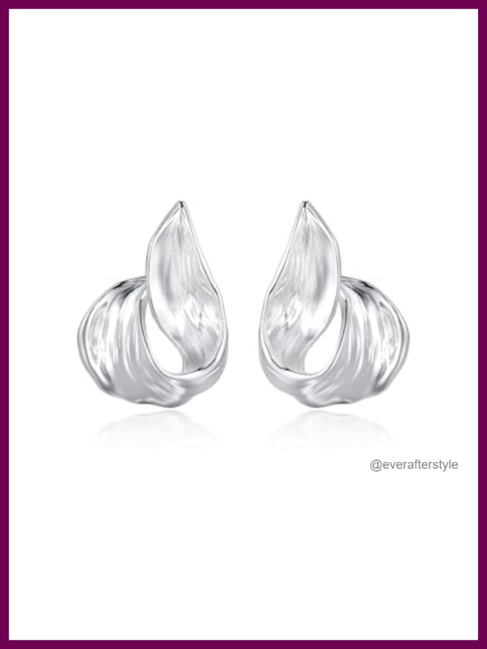 18K Gold Plated Chunky Stud Earrings Woven Knot Geometric Statement